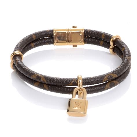 louis vuitton leather bracelet men's.